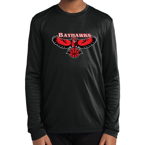 Bayhawk Basketball Youth Long Sleeve PosiCharge ® Competitor Tee Thumbnail
